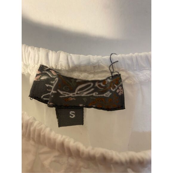 J. Glee women’s eyelet lace on/off shoulder Prairie style dress small - Picture 4 of 4